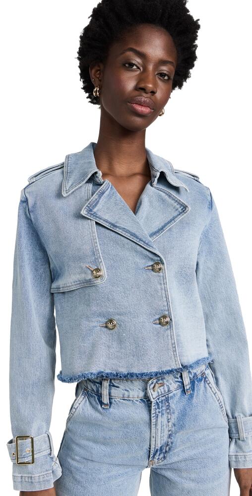 Generation Love Camila Denim Trench Coat Light Blue Cover