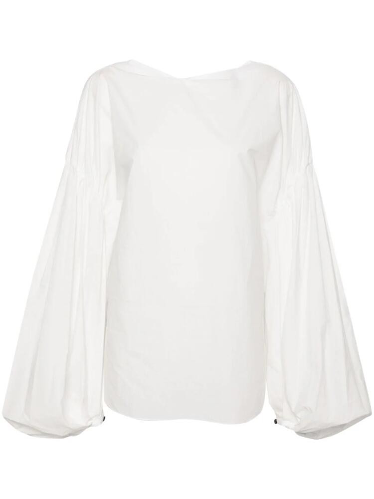 KHAITE Quico cotton blouse - White Cover