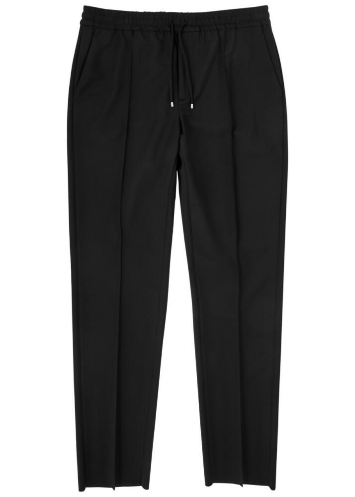 Valentino Straight-leg Wool-blend Trousers - Black Cover