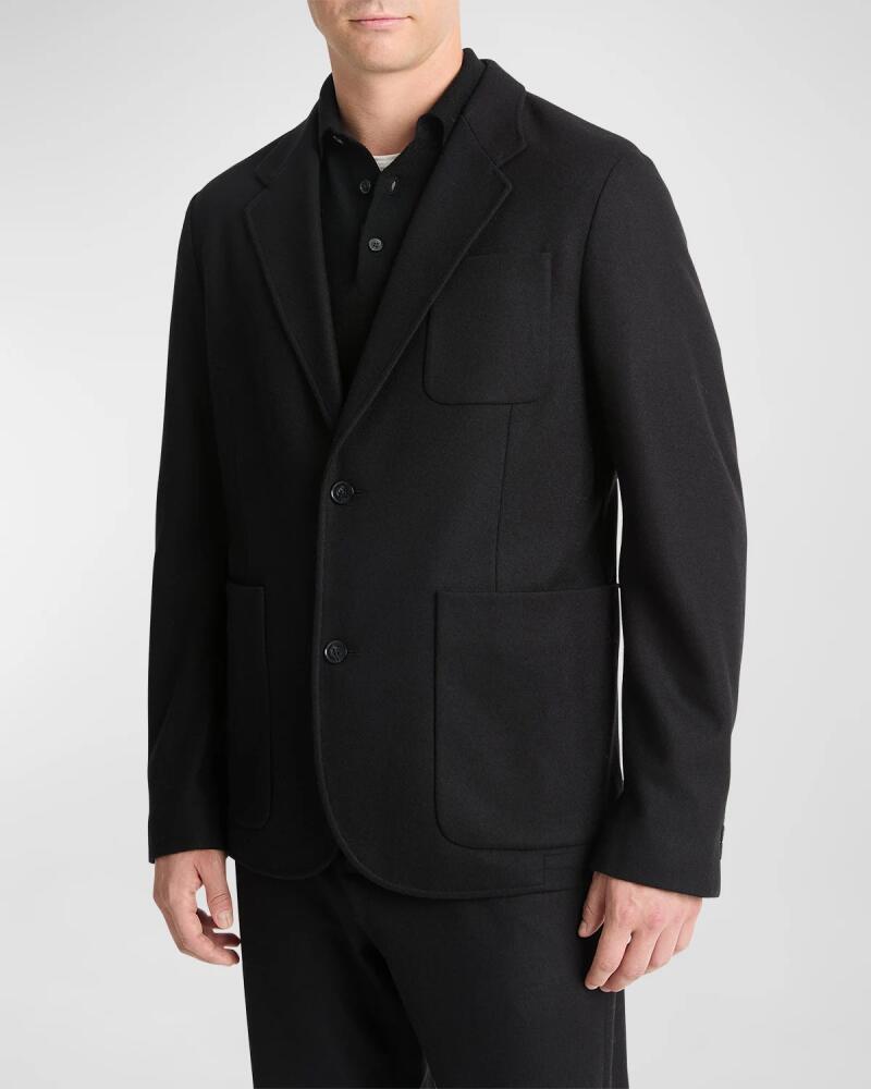 Vince Men's Wool-Blend Solid Blazer Cover