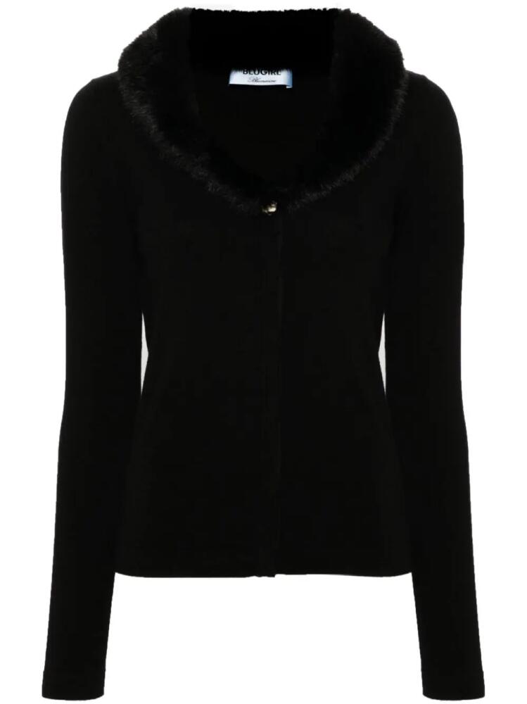 Blugirl faux-fur cardigan - Black Cover