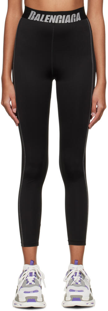 Balenciaga Black Athletic Cut Leggings Cover