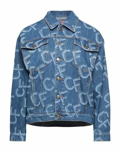 Chiara Ferragni Woman Denim outerwear Blue Cotton Cover