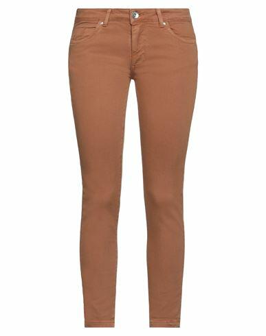 Take-two Woman Pants Tan Cotton, Elastane Cover