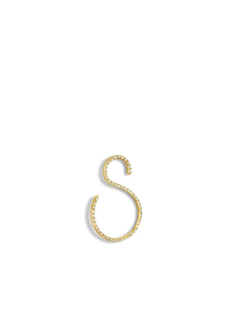 Shihara 18kt yellow gold S 01 diamond single earring Cover