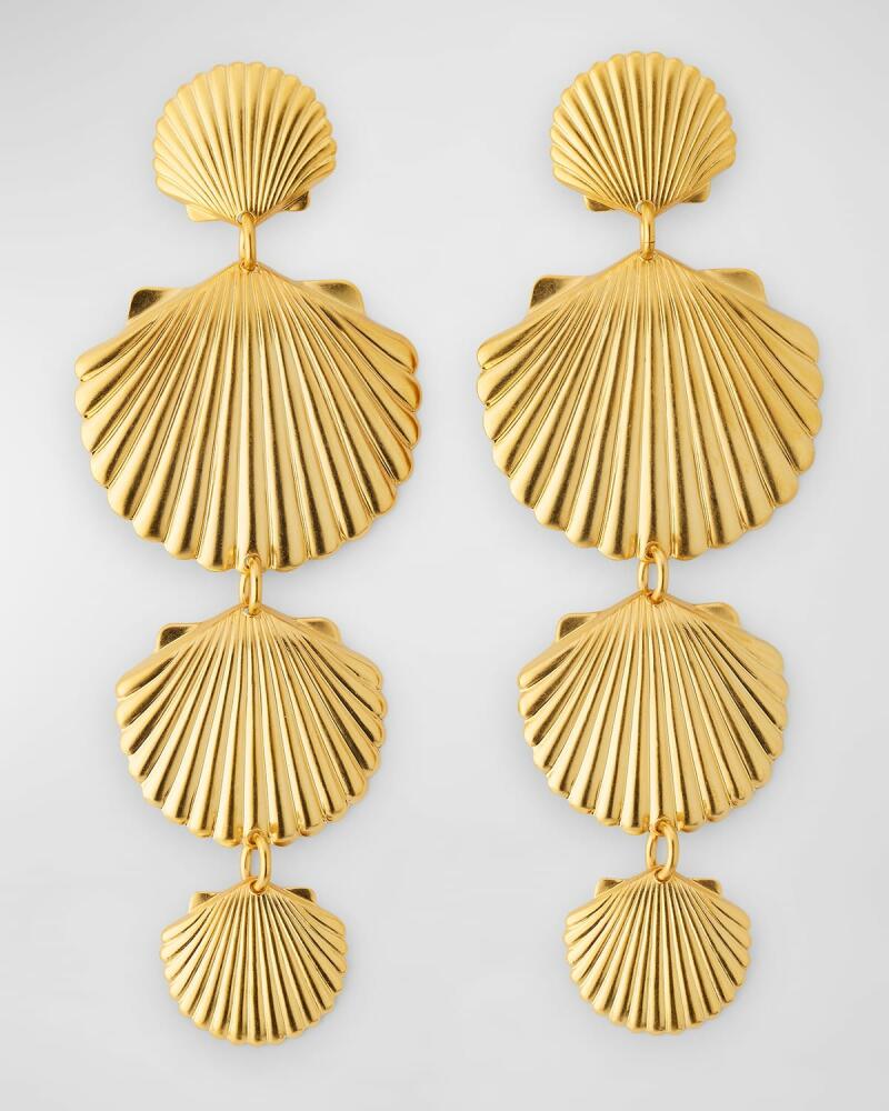 Elizabeth Cole Pearlace Linear Shell Earrings Cover