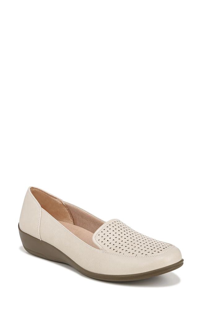 LifeStride India Perforated Wedge Flat in Almond Milk Cover