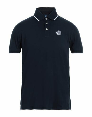 North Sails Man Polo shirt Midnight blue Cotton Cover