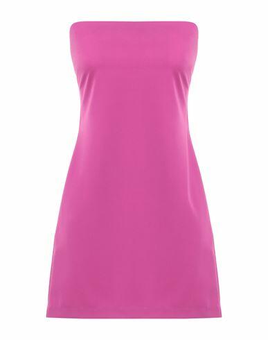 Kontatto Woman Mini dress Mauve Polyester, Viscose, Elastane Cover