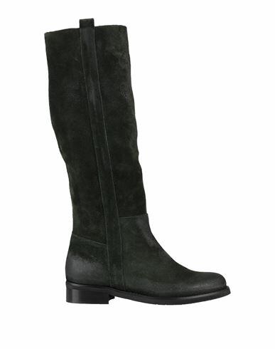 Divine Follie Woman Boot Dark green Leather Cover