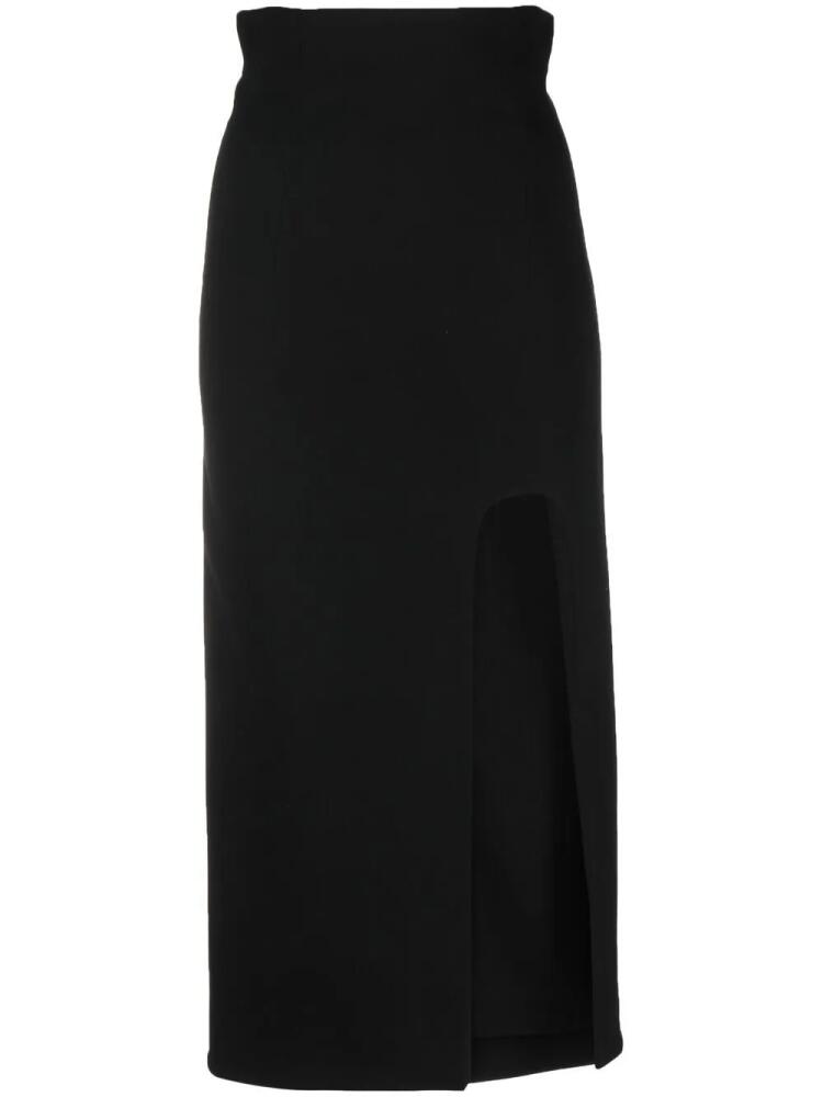 ALESSANDRO VIGILANTE cut-out detailed midi skirt - Black Cover