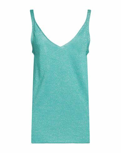 Circus Hotel Woman Top Turquoise Viscose, Polyester Cover