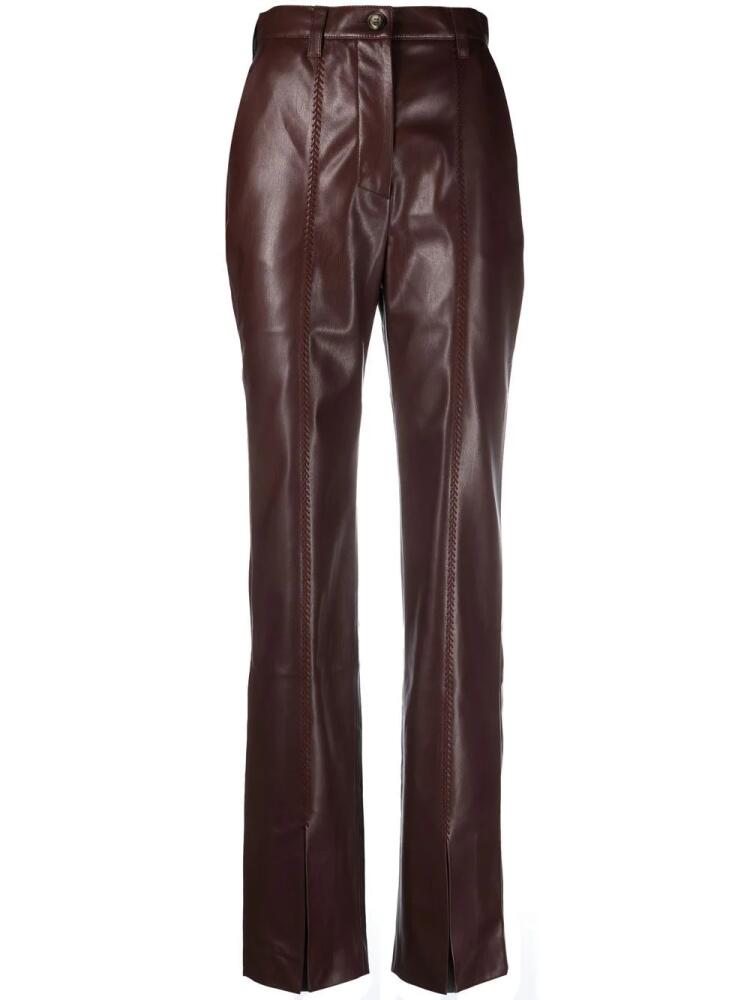 Nanushka Masa split-front trousers - Brown Cover