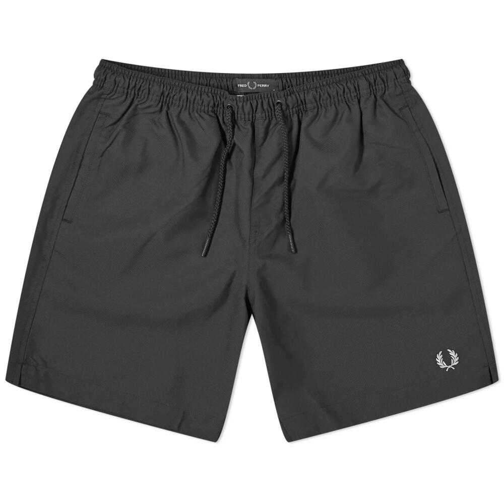 Fred Perry Men's Classic Swim Shorts in Black Cover