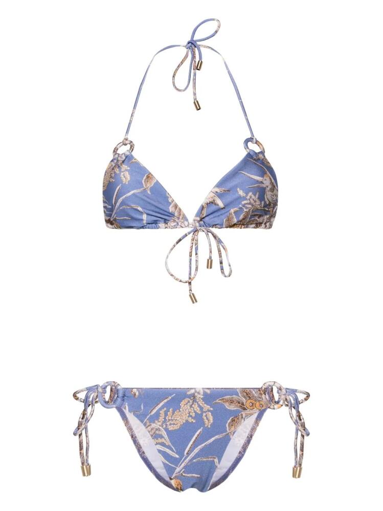 ZIMMERMANN Ottie ring-detailing bikini - Blue Cover