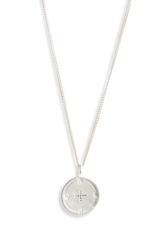 MIRANDA FRYE Carina Compass Pendant Necklace in Silver Cover