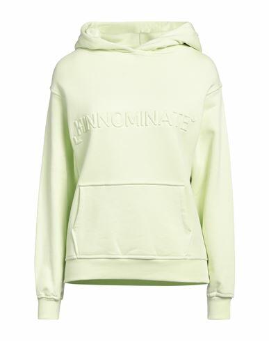 Hinnominate Woman Sweatshirt Light green Cotton, Elastane Cover