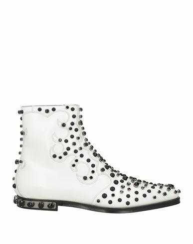 Dolce & gabbana Man Ankle boots White Leather Cover