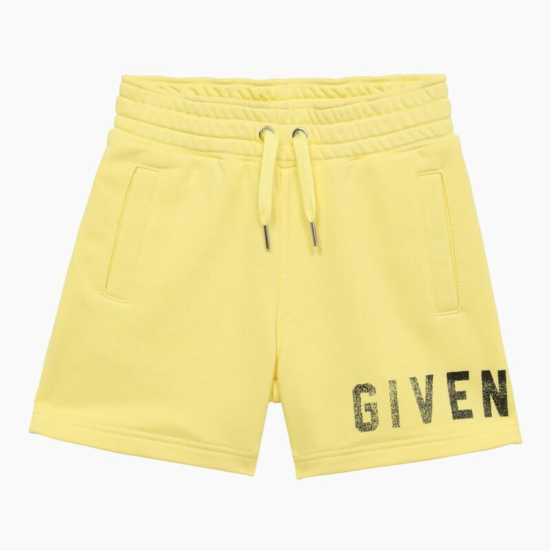 Givenchy Yellow cotton blend short with logo Cover