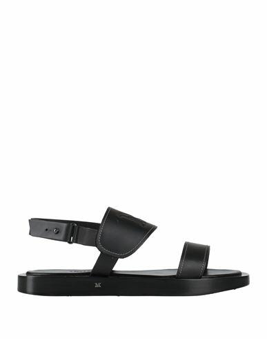 Max Mara Woman Sandals Black Leather Cover