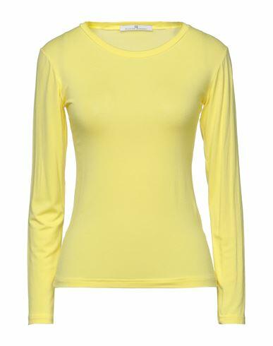 Mr Massimo Rebecchi Woman T-shirt Yellow Viscose, Elastane Cover