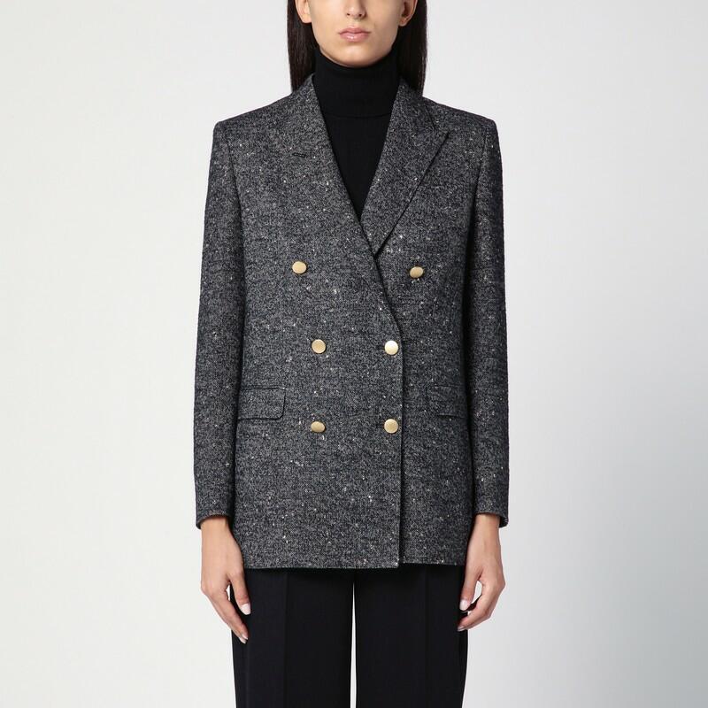 Tagliatore Double-breasted jacket in wool blend Cover