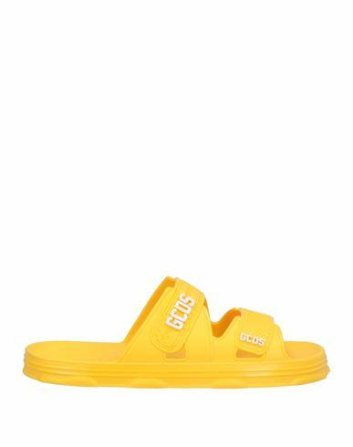 Gcds Woman Sandals Yellow Rubber Cover