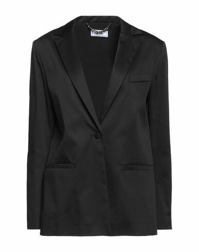 Jijil Woman Blazer Black Cotton, Elastane, Acetate, PBT - Polybutylene terephthalate Cover