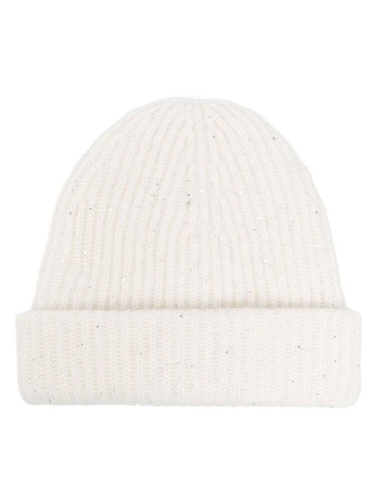 Fabiana Filippi ribbed-knit beanie - Neutrals Cover