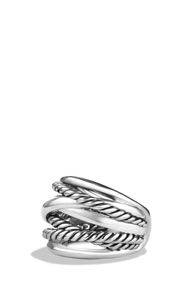 David Yurman Crossover Wide Ring in Silver Cover