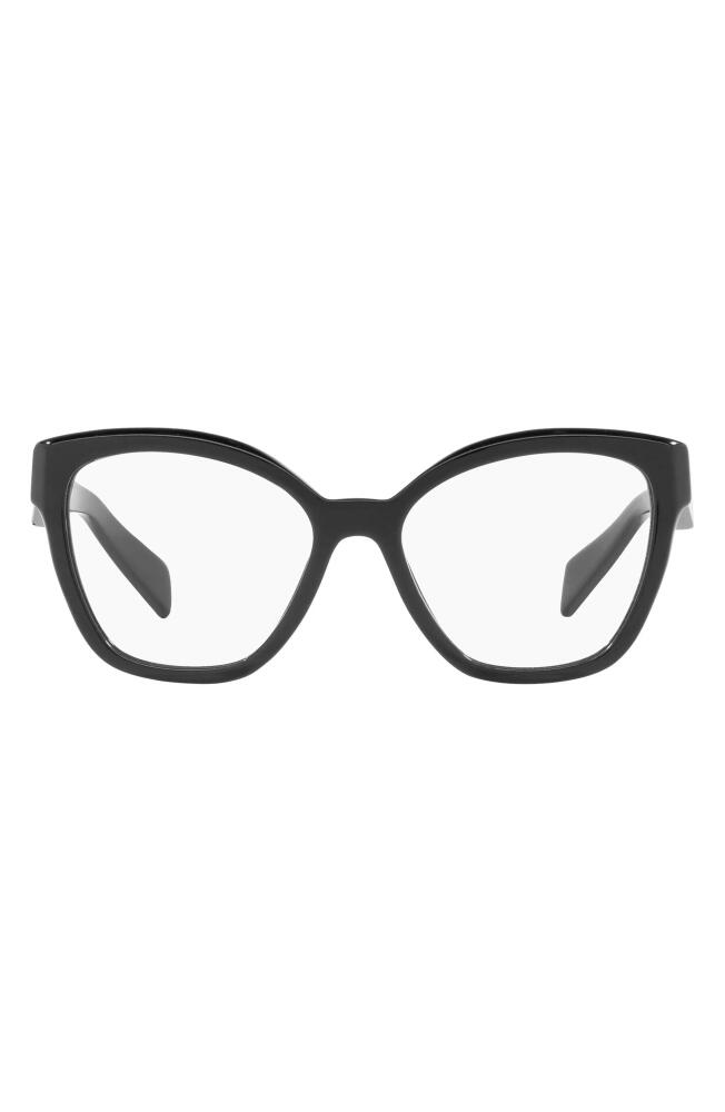 Prada 56mm Square Optical Glasses in Black Cover