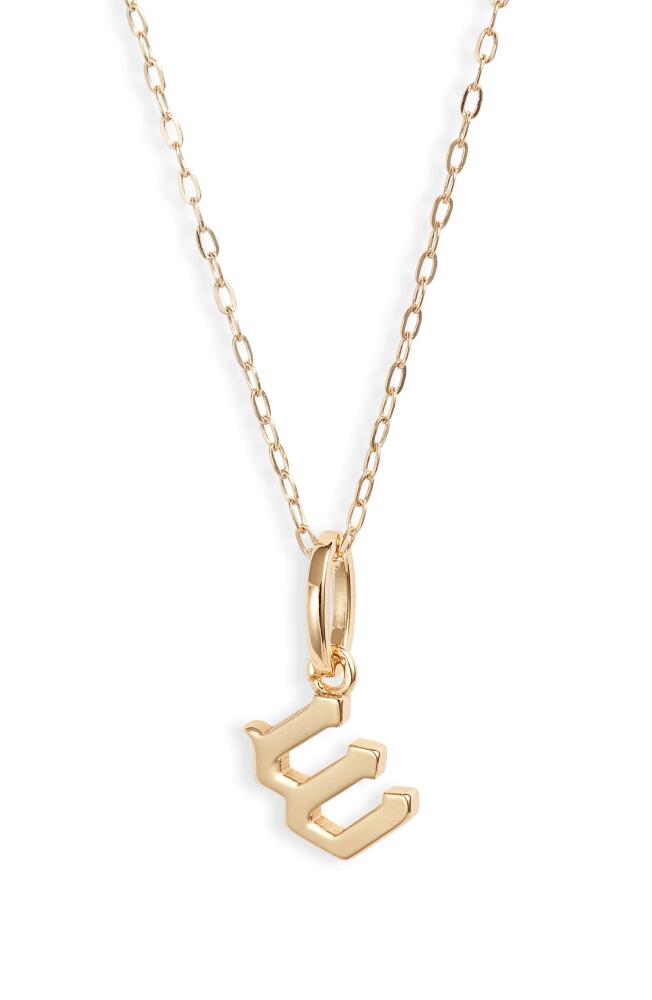 MIRANDA FRYE Sophie Customized Initial Pendant Necklace in Gold - W Cover