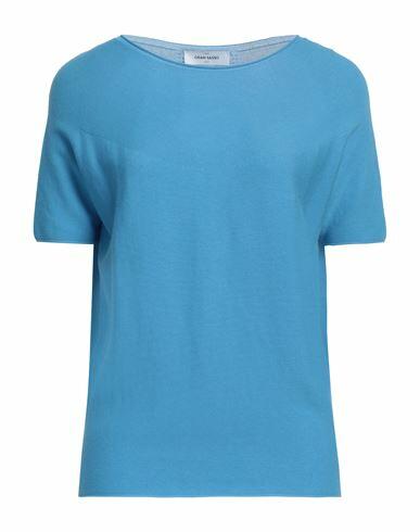 Gran Sasso Woman Sweater Sky blue Cotton Cover