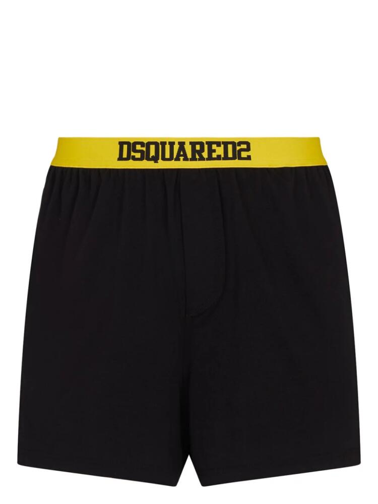 DSQUARED2 logo-print strap cotton-blend boxers - Black Cover