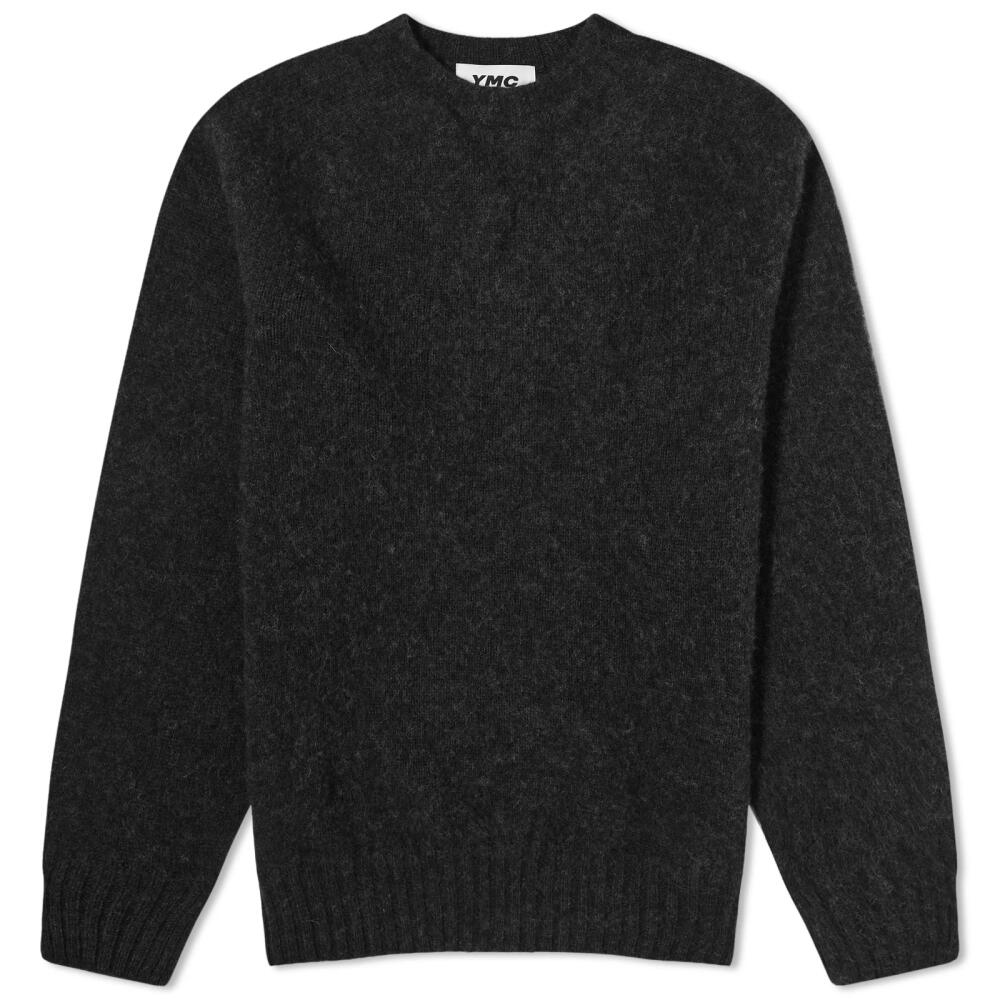 YMC Men's Suededhead Crew Knit in Black Cover