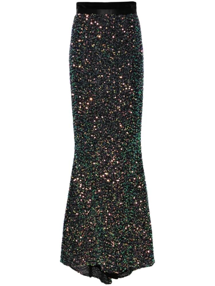 STYLAND sequined column maxi skirt - Black Cover