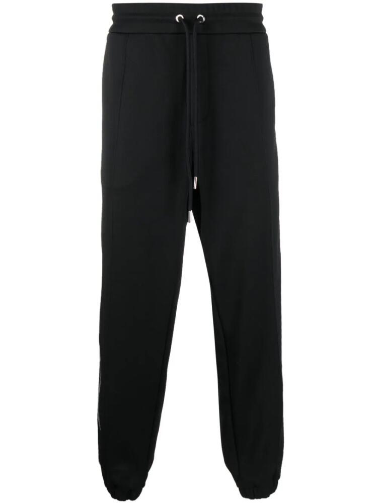 Moncler side-stripe track pants - Black Cover