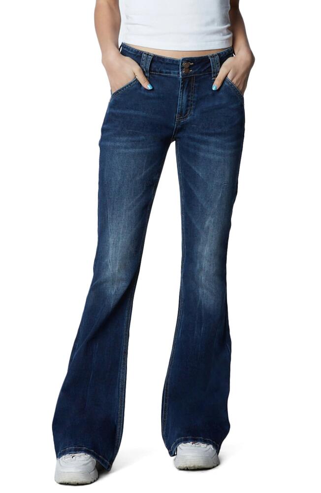 HINT OF BLU Fun Slim Fit Flare Jeans in Stella Blue Cover