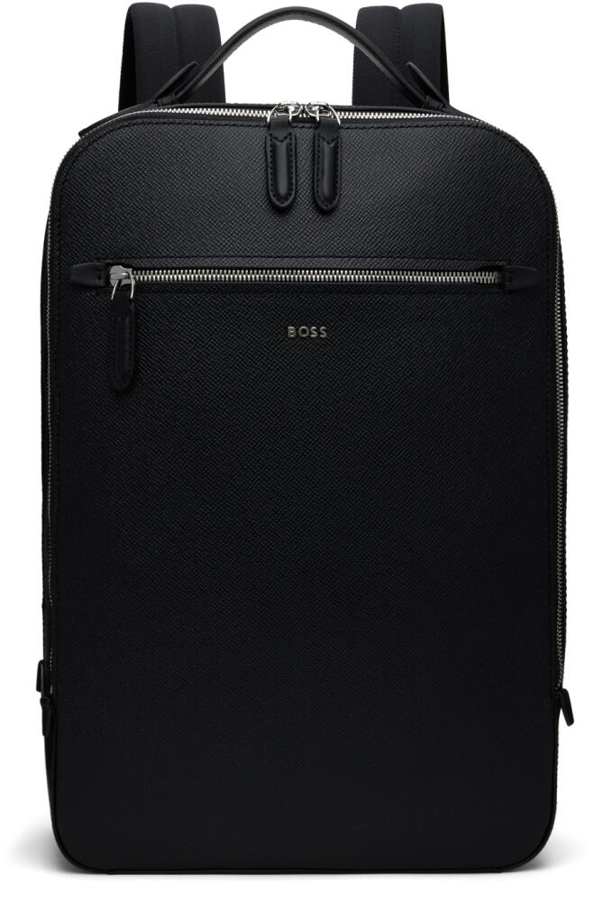 BOSS Black Leather Backpack Cover