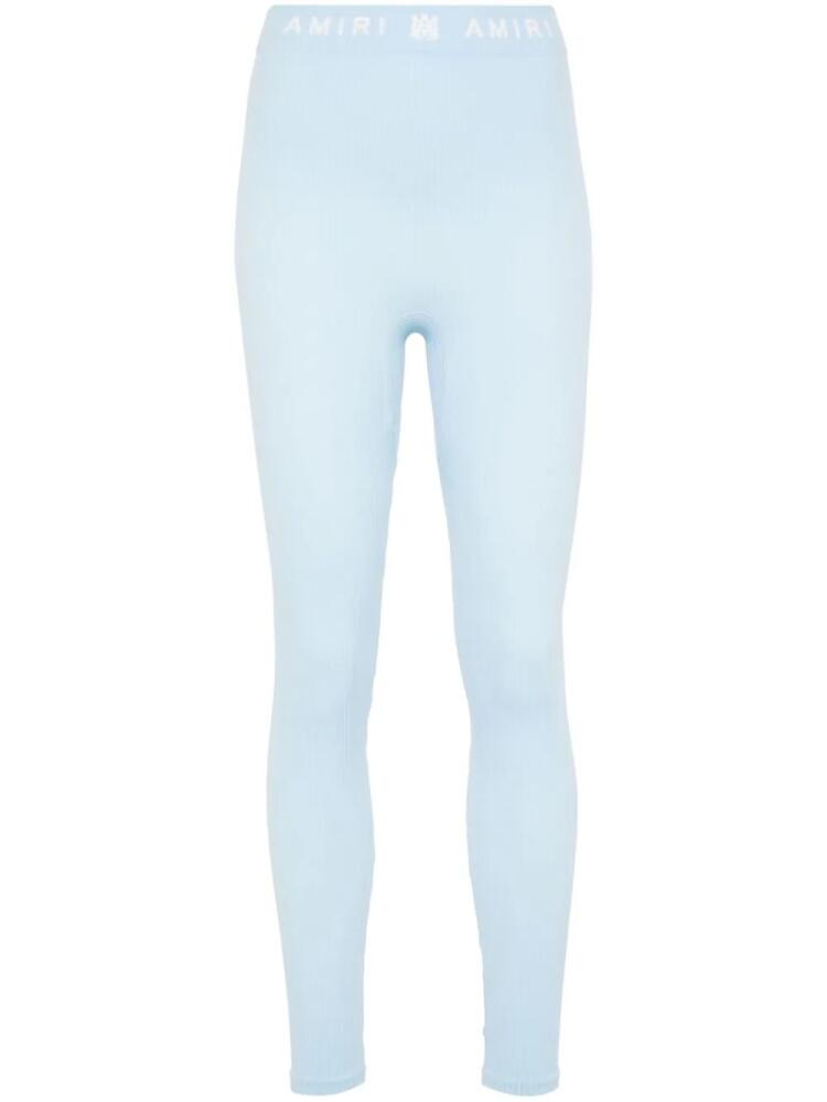 AMIRI ribbed seamless leggings - Blue Cover