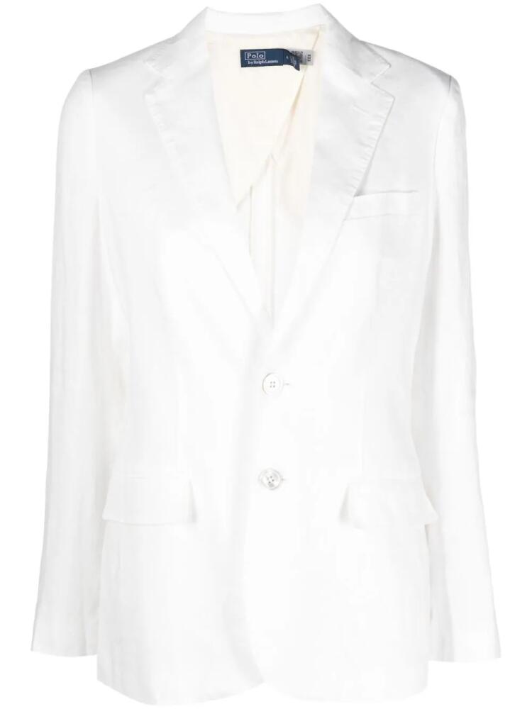 Polo Ralph Lauren notched-lapel single-breasted blazer - White Cover