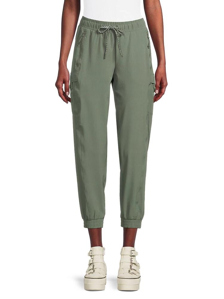 Avalanche Women's Ripstop Cropped Joggers - Agave Cover