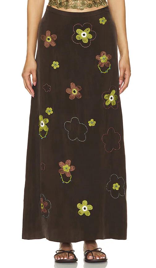 SIEDRES Noya Skirt in Brown Cover