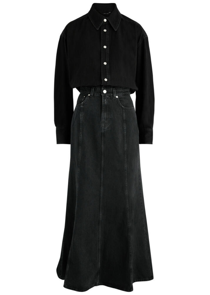 Haikure Jos Denim Maxi Dress - Black Cover