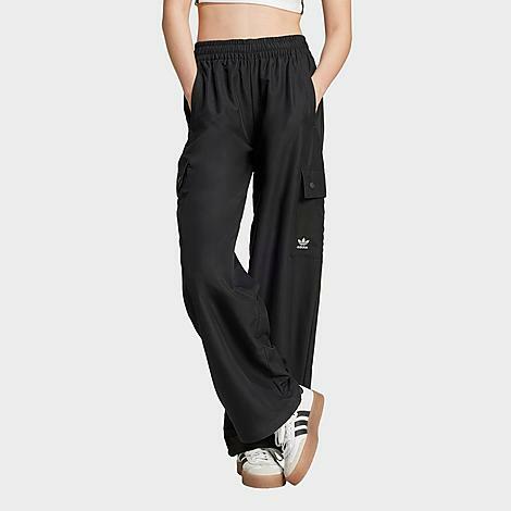 Adidas Women's Originals Essentials Woven Cargo Pants in Black/Black Cover