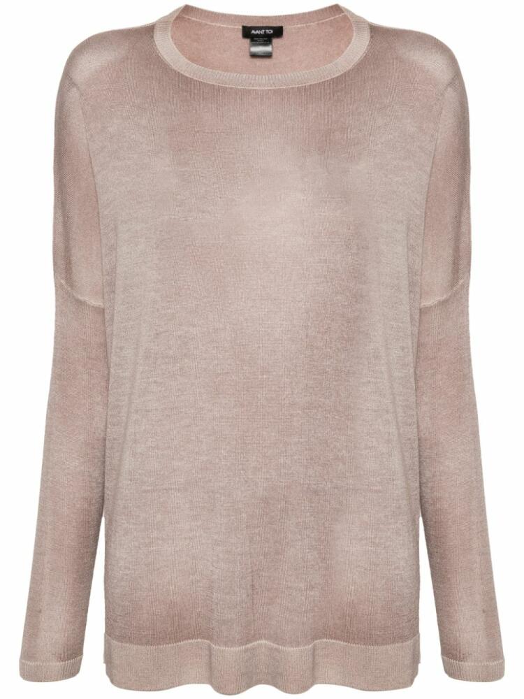 Avant Toi fine-knit sweater - Neutrals Cover