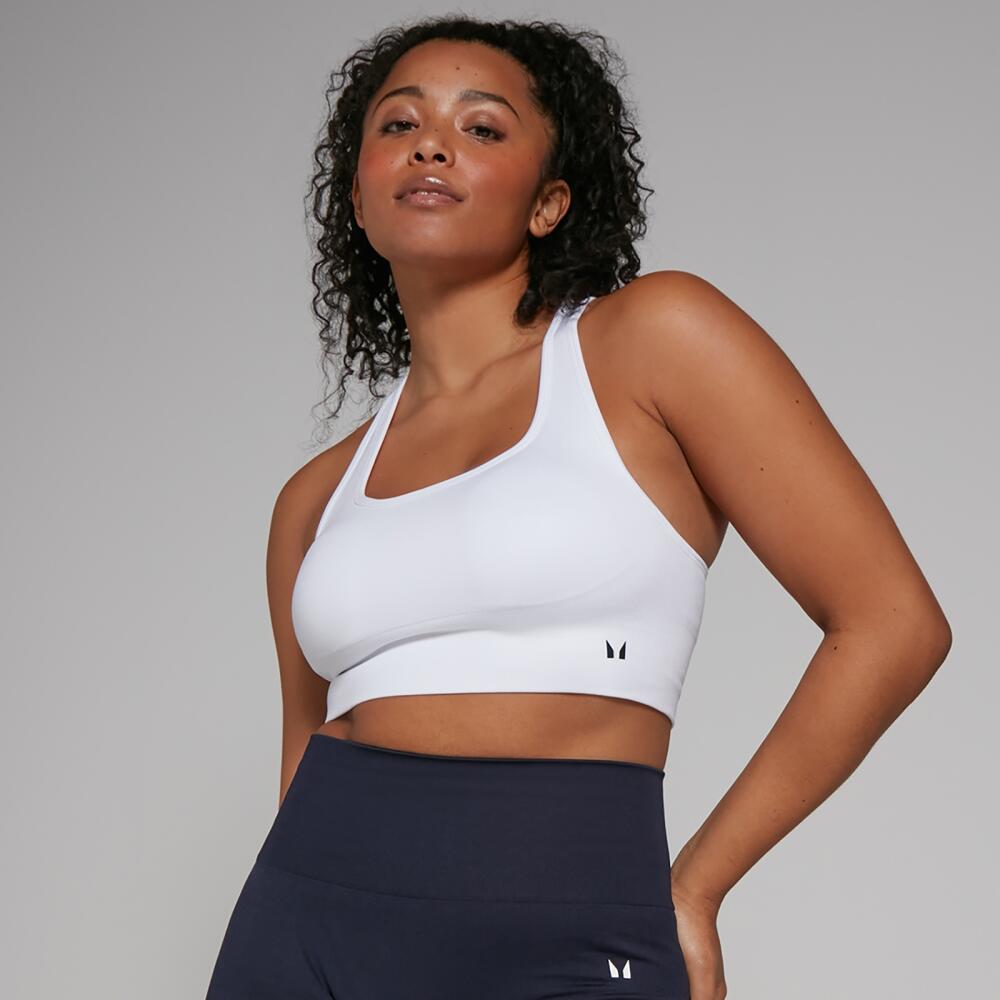 MP Women's Shape Seamless Sports Bra - White Cover