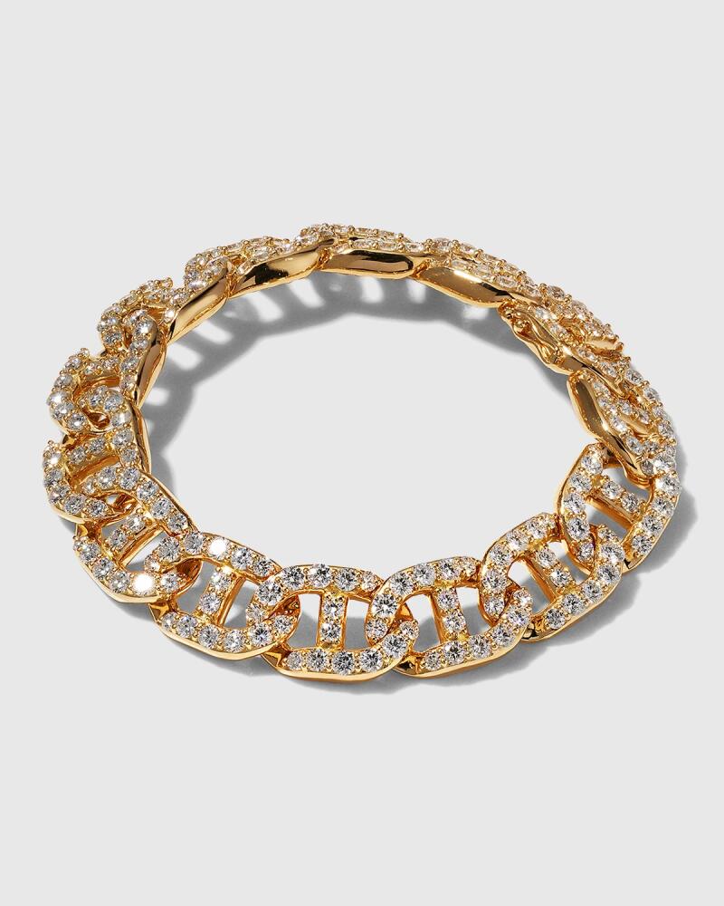 Leo Pizzo 18k Gold Diamond Link Bracelet Cover