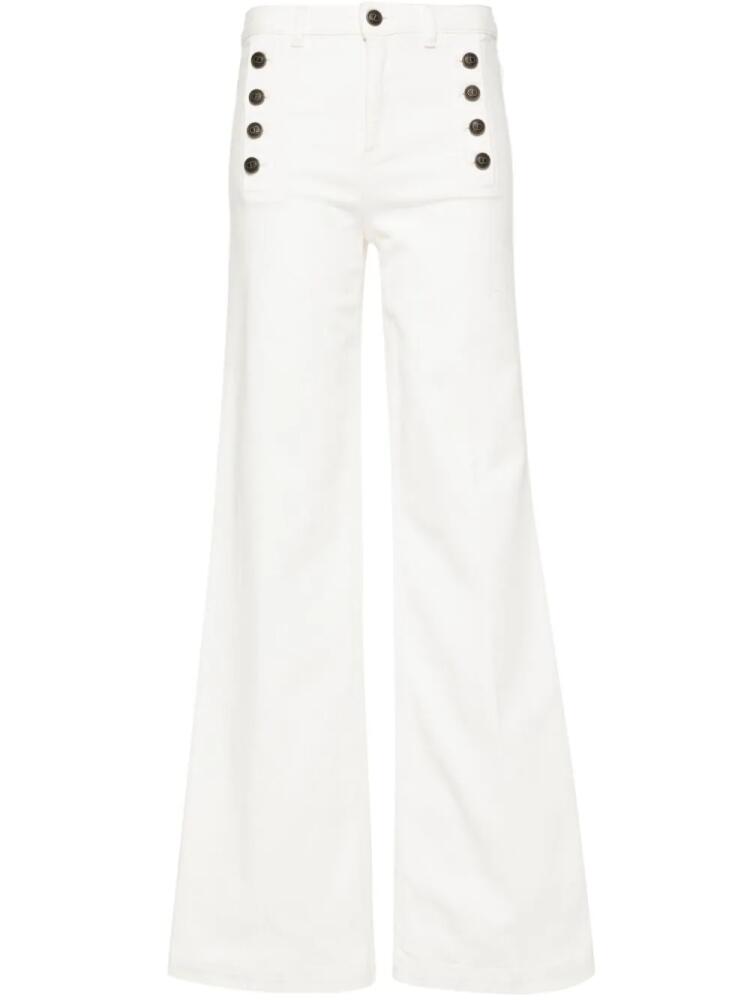 TWINSET high-rise flared jeans - White Cover