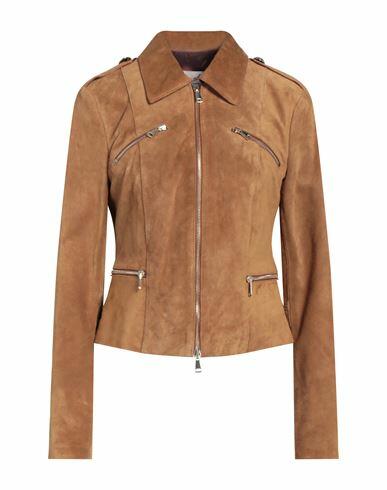 Stewart Woman Jacket Tan Calfskin Cover